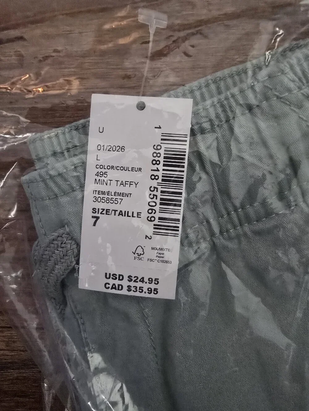 NWT Children's Place Mint Green Boys Size 7 Shorts